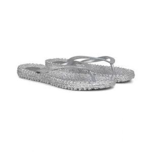 NWOTโILSE JACOBSEN HORNBEK CHEERFUL-O1 FLIP FLOPS SILVER